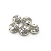 JS0934 charm Silver Gold plated metal disc spacer beads, jewelry finding beads