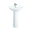 Eiffel different types of public wash hand porcelain basins porcelain free standing bathroom sink pedestal wash basin price