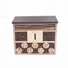 Outdoor garden insect bee house pollination hotel with flat roof