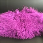 Lovely Curly Fur Long haired mongolian lamb fur bag sheepskin
