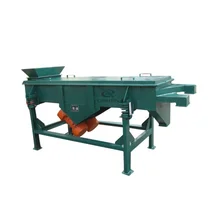 Carbon steel linear motion vibrating screen for rubber particle screening