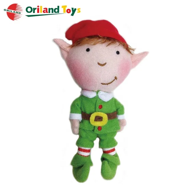 mini kawaii soft stuffed plush fabric christmas elf doll toys