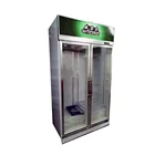 Supermarket sliding glass door cool drink display fridge
