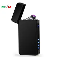 

MLT144 Custom Logo New Style Usb Charged Rechargeable USB Lighter, Electronic Dual Arc Lighter For Smoking