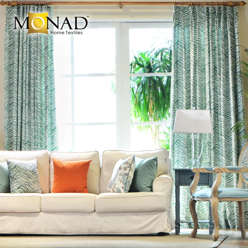 High End Classic Ready Made Printed Zebra Drapes And Curtains