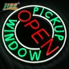 Battery powered neon sign led signs open