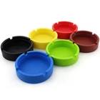 Custom portable silicone ashtray anti-fall Eco-friendly household ashtray