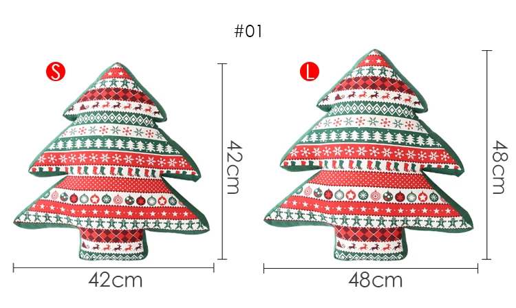 decorative kids outdoor 3d christmas tree shape pillows - buy