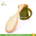 OEM big natural wooden hair brush massager comb bath comb
