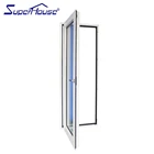 aluminum hollow tempered tilt and turn window with germany silicone and hardware