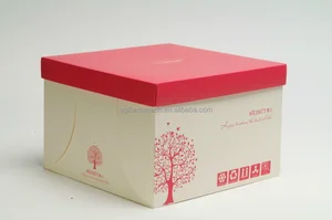 customized square paper gift box decorative cake boxes birthday