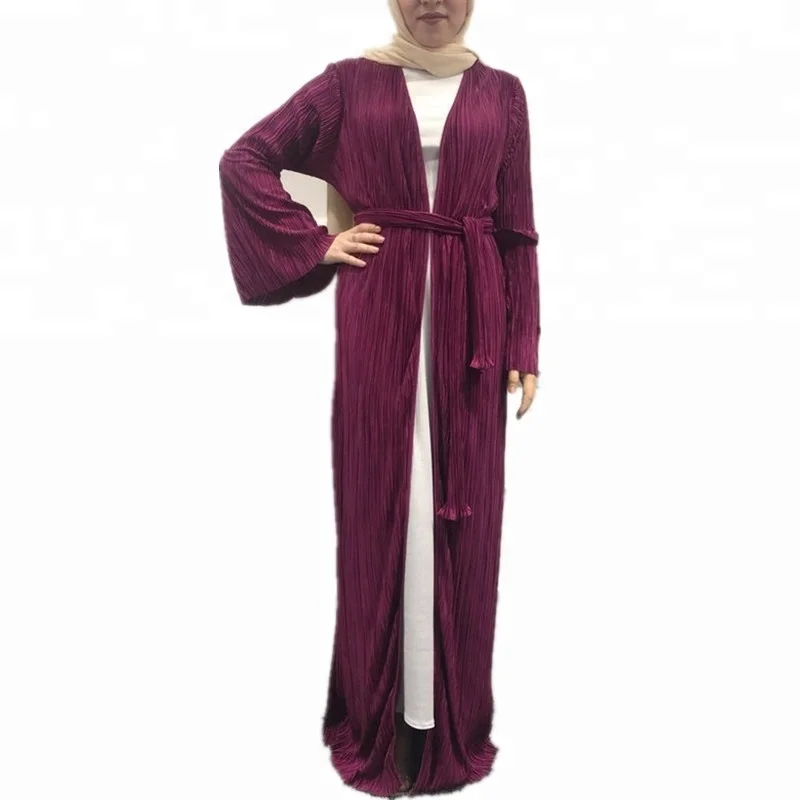 2018 latest fashion muslim pleated maxi dress open abaya, Green;pink;beige;black;purple;gery;navy
2018 latest fashion muslim pleated maxi dress open abaya, Green;pink;beige;black;purple;gery;navy