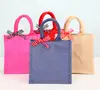 wholesale waterproof colorful jute bag with zipper ,jute gift bag,low cost jute bag