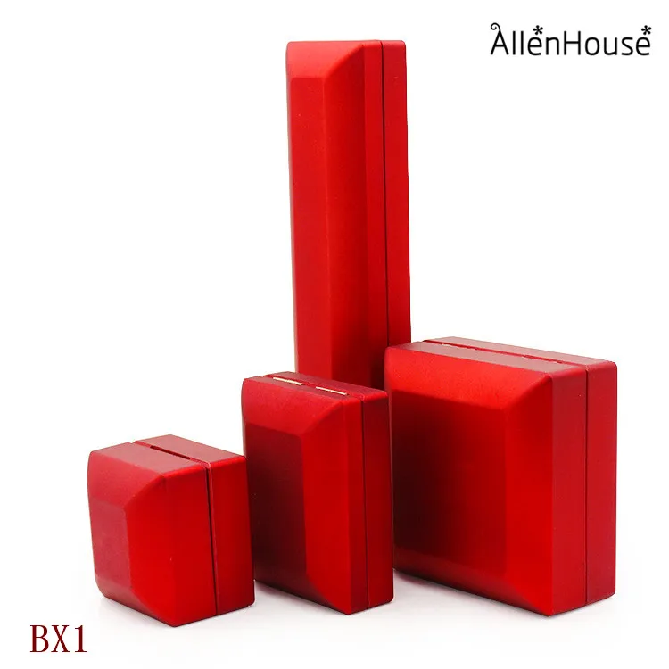 red purple black blue plastic jewelry gift packaging boxes