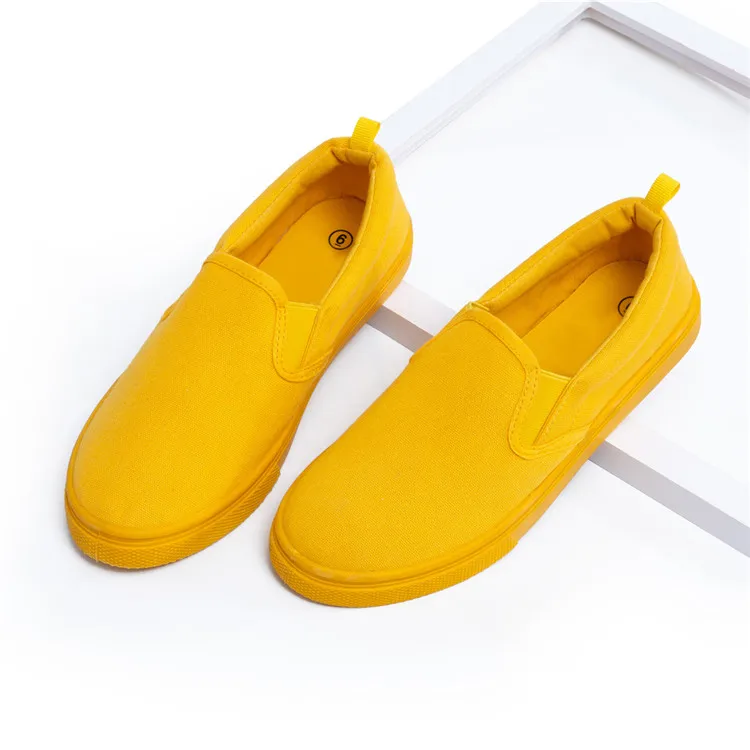 Simple Canvas Walking Sneakers Slip On Casual Footwear Factory Direct, Yellow or custom
Simple Canvas Walking Sneakers Slip On Casual Footwear Factory Direct, Yellow or custom
