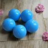 Blue color 60mm empty plastic ball screw opened capsule toy ball for vending machine