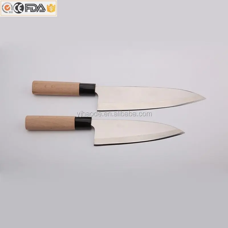 Top sharp stainless steel professional Japanese santoku knife wood handle kitchen knife