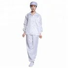 Recyclable Cleanroom Uniform Anti Static Clothing ESD Suit Antistatic ESD Cleanroom Smock