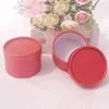 Wedding or Promotion Gift Box Pure Red Round Paper Candy Box