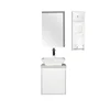 High Quality Wash Basin Cabinet PVC White Gloss Vanity with Top Sink