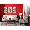 New American style fabric sofa with antique bronze rivet