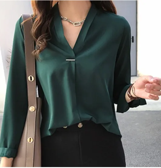 women chiffon blouse shirt long sleeve shirts fashion womens tops and blouses M- 4XL plus size women tops
women chiffon blouse shirt long sleeve shirts fashion womens tops and blouses M- 4XL plus size women tops