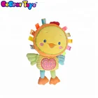 BobearToys custom chick baby rattle stuffed toy animalsl dolls activity plush toys baby's first soft toy for kids