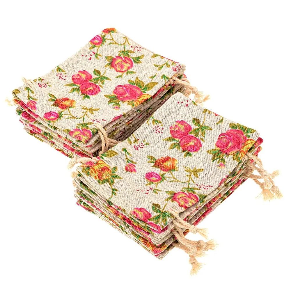 wedding gift burlap bags with logo