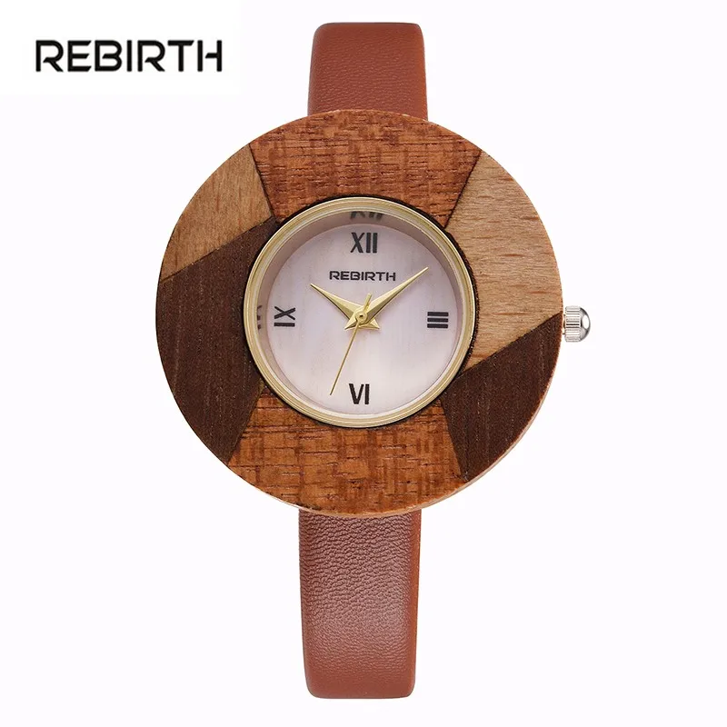 REBIRTH 2017 Bamboo Wooden Watch Thin Wristwatches Luxury Leather Genuine Wood Watches For Women Montre Femme Clock Ladies
REBIRTH 2017 Bamboo Wooden Watch Thin Wristwatches Luxury Leather Genuine Wood Watches For Women Montre Femme Clock Ladies