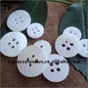 White pearl natural material four holes big coat shell button