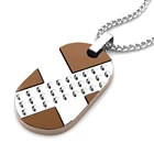 Wholesale custom cross wood pendant necklace fashion jewelry