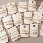 Pearl flower hairpin combination water drill edge clip hair clip bangs set hair accessories Wedding hair accessories girl