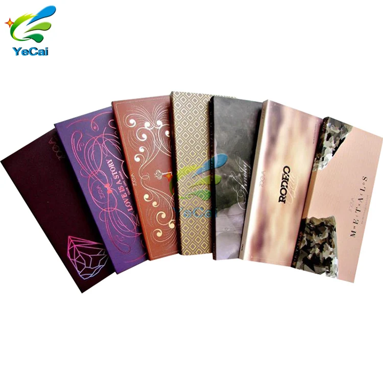 Free sample empty eyeshadow palette cardboard, design your own makeup palette packaging
