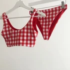 venus vacation 2018 new push up bathing suit high waist swimsuit plaid underwire bikinis brazilian bikini women bikini