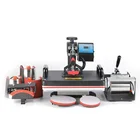 8 In 1 Combo Heat Press Machine coffee Magic Mug Cup cap clothes T shirt Printing Machine 8 1 Sublimation Machine Price