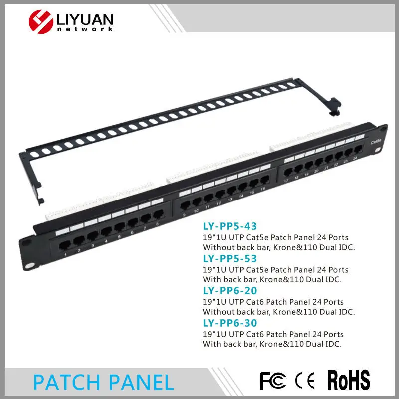 LY-PP5-53 24ポートパッチパネルでcat5eキーストーンジャック仕入れ・メーカー・工場