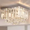 contemporary modern indoor square small crystal ceiling chandelier lights ETL60430