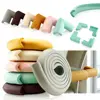 2M 5M Baby Safety Toddler Kid Desk Edge Protect Soft Strip Foam Corner Guard Cushion Sponge High Quality Brown Set With Tape