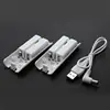 Small Rechargeable Battery Rechargeable 2pcs 2800mAh Batteries Pack for Nintendo Wii Remote ,USB Cable including