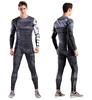 Quick-drying Compression Fitness Sport Superhero Suit For Men Gym Skinny Wear