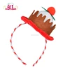 New Goods Christmas Decoration 2019 Santa Claus Candy Cake Headband