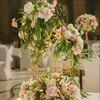 5pcs a set hollow out metal cube square flower stand for wedding centerpiece decoration
