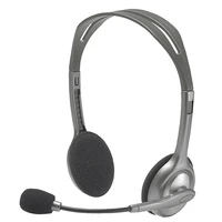 

2019 Latest drop shipping Logitech H110 Dual 3.5mm wireless earphone Audio Plugs Stereo headset with mic