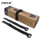 Adjustable fastener tape hook and loop strap with buckle