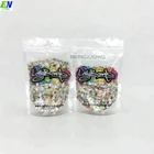 resealable plastic clear transparent pvc standing up pouch with zipper for freeze dry fruit