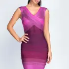Summer Sleeveless Women Sexy Bodycon Party Bandage Dress
