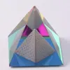 Rainbow Crystal Etched Pyramid MH-F0307