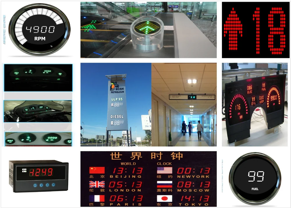 2 digit 14 segment PDA54-11EWA alphanumeric led digital display blue