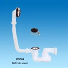 bath tub drainer with overflow pipe/bathtub sewer waste/Bathtub Drainage