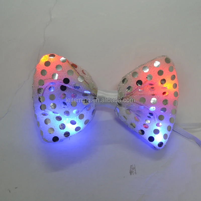 Event led flashing light up bow tie